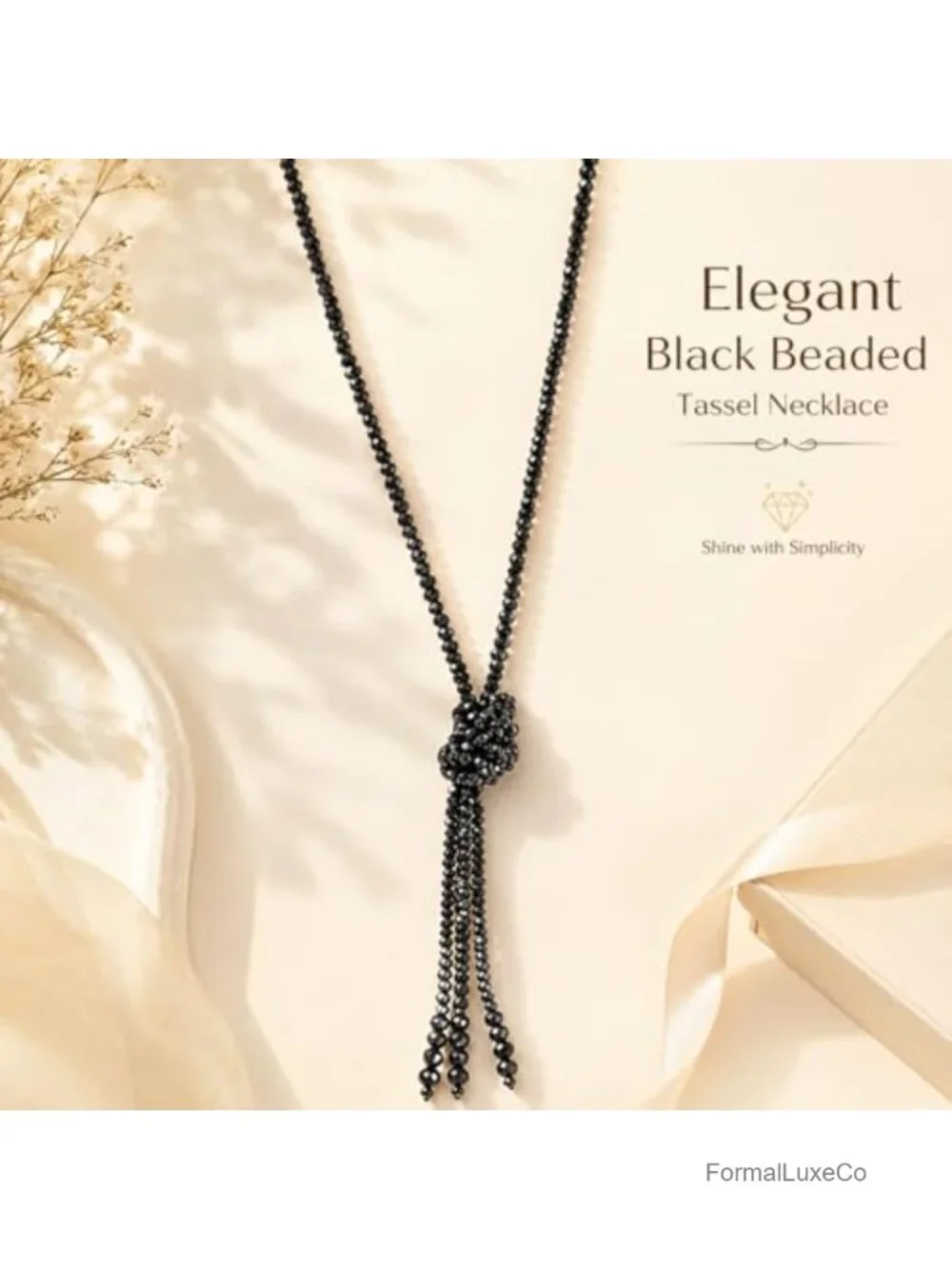 Vintage Y-Shaped Lariat Necklace Multi-Strand Beaded Statement Jewelry